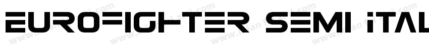 Eurofighter Semi Italic字体转换